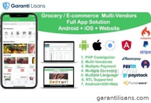 grocery / delivery services / ecommerce multi vendors(Android + iOS + Website) ionic 7 / Laravel