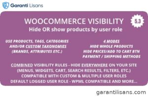WooCommerce Hide Products, Categories, Prices, Payment and Shipping by User Role