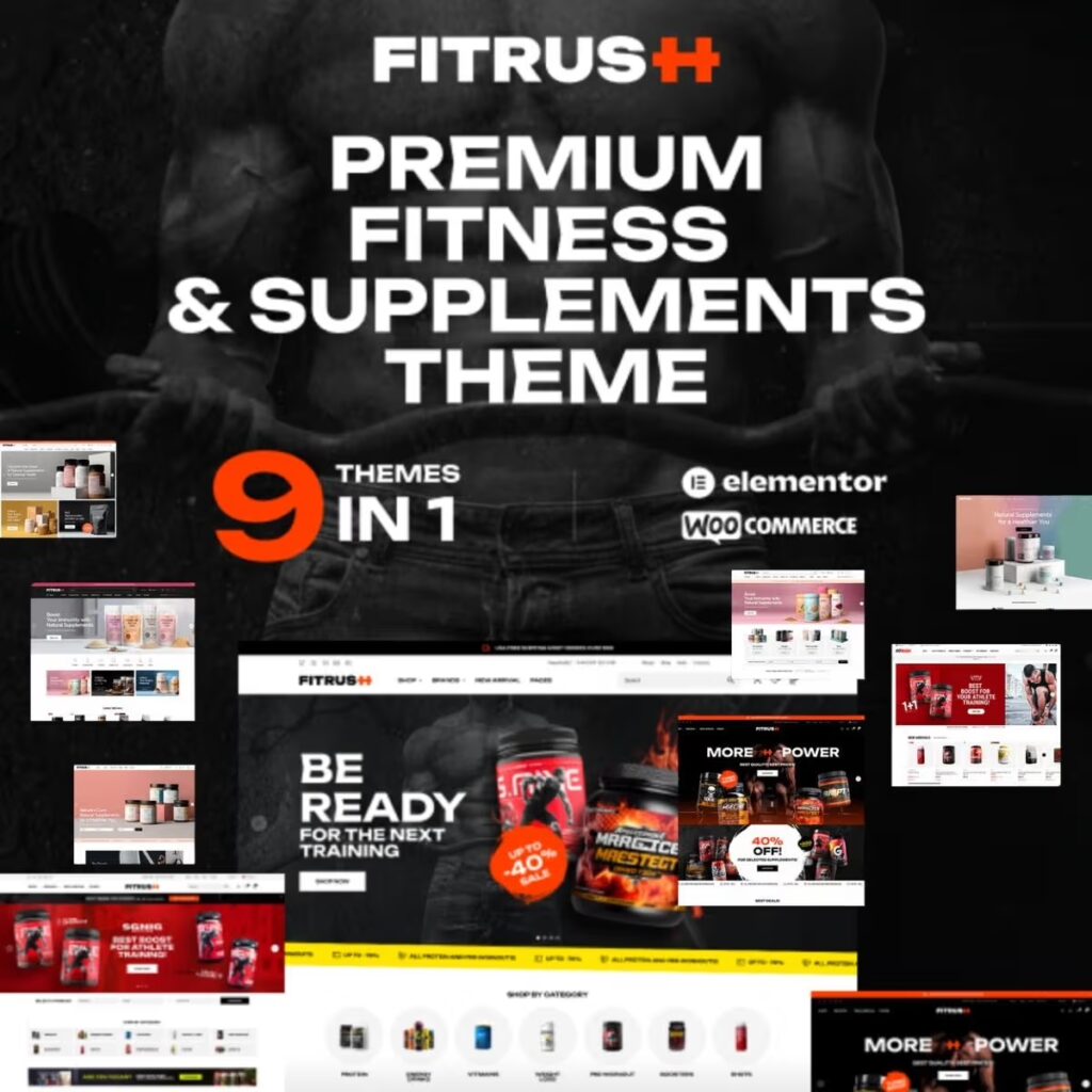Fitrush – Fitness and Health Supplements WordPress Theme