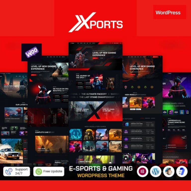 Xports – eSports and Gaming WordPress Theme