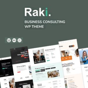 Raki – Business, Finance Consulting WordPress Theme
