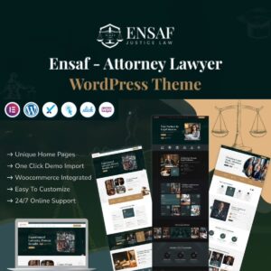 Ensaf – Attorney Lawyer WordPress Theme