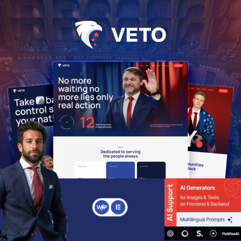 Veto – Politics, Campaign & Candidate WordPress Theme