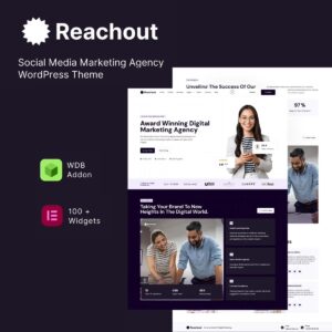 Reachout – Social Media Marketing Agency WordPress Theme