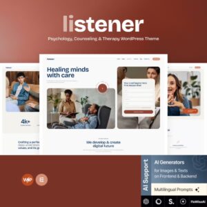 Listener – Psychology, Counseling & Therapy WordPress Theme