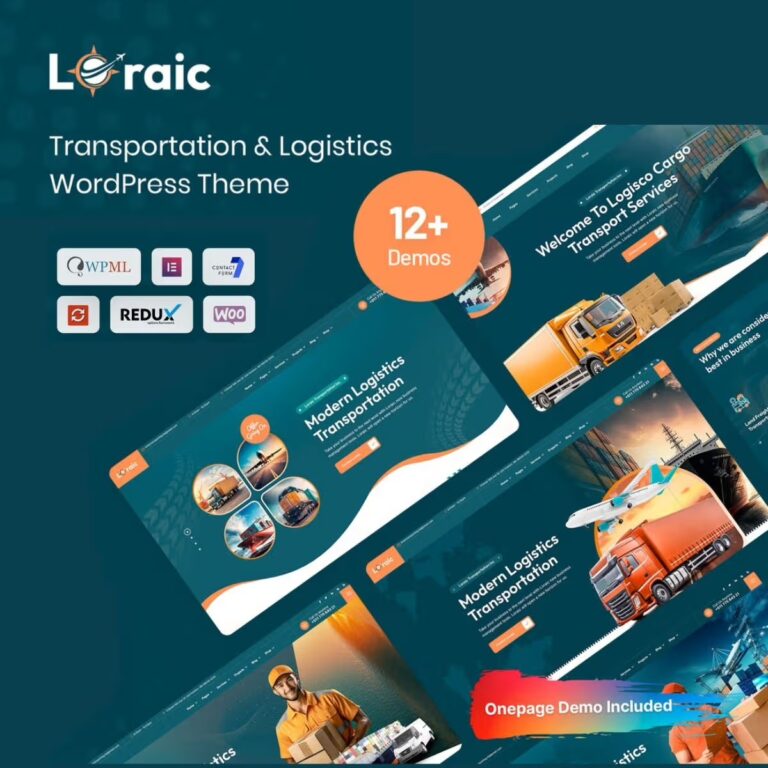 Loraic – Transportation & Logistics WordPress Theme