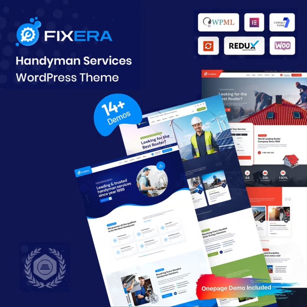 Fixera – Handyman Services WordPress Theme