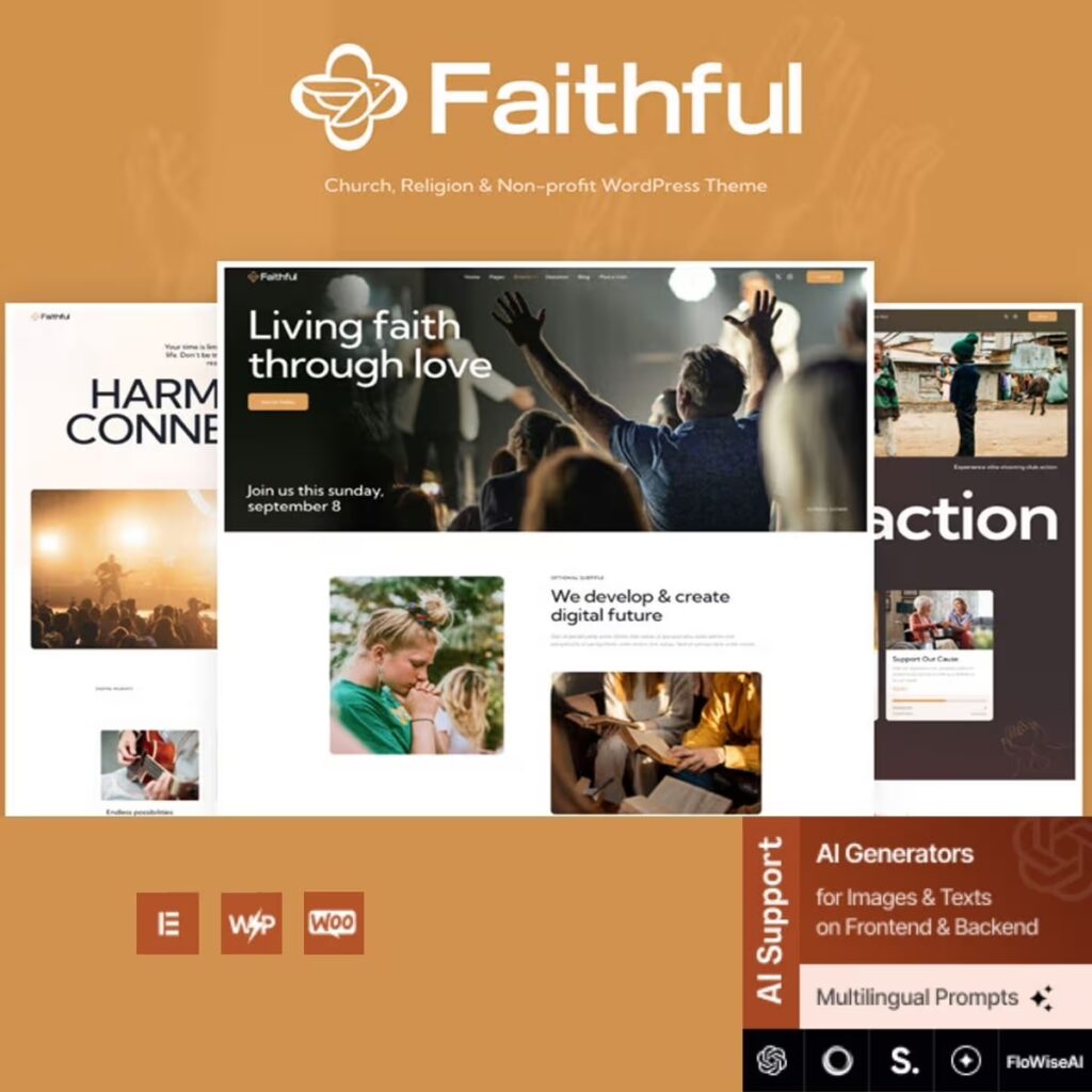 Faithful – Church & Religion Non-profit WordPress Theme