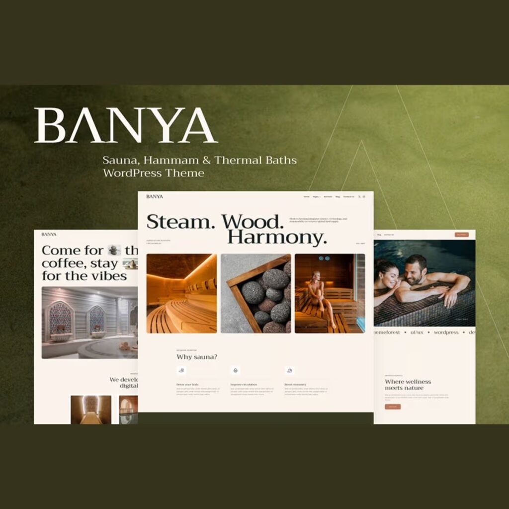 Banya – Sauna, Hammam & Thermal Baths WordPress Theme