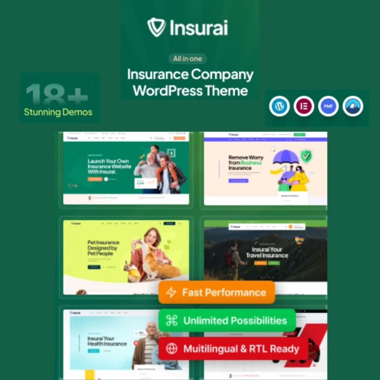 Insurai – Insurance Company WordPress Theme