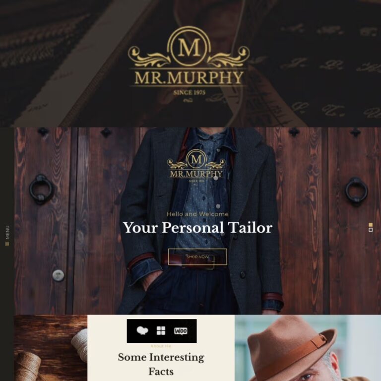 Mr. Murphy – Dress Making & Tailor WordPress Theme