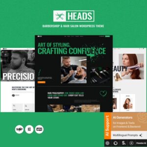 Heads – Barbershop & Hair Salon WordPress Theme