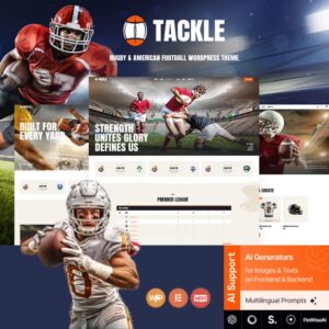 Tackle – Rugby & American Football WordPress Theme