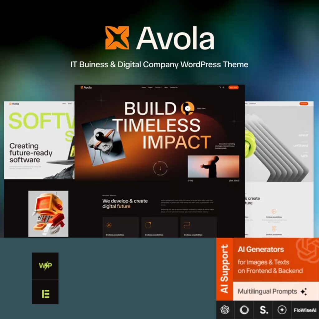 Avola – IT Buiness & Digital Company WordPress Theme