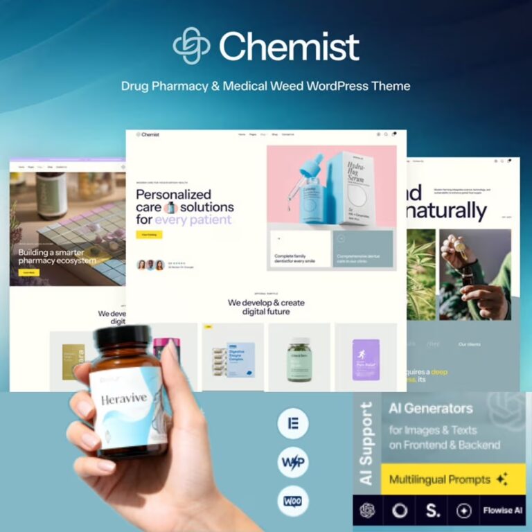Chemist – Drug Pharmacy & Medical Weed WordPress Theme