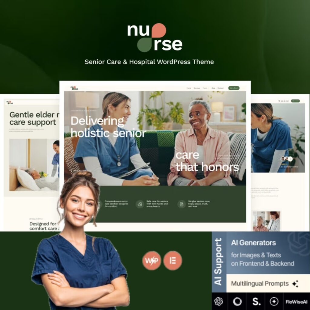 Nurse – Senior Care & Hospital WordPress Theme
