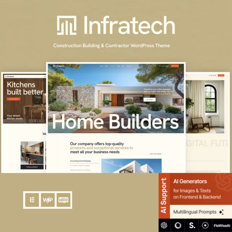 Infratech – Construction Building & Contractor WordPress Theme