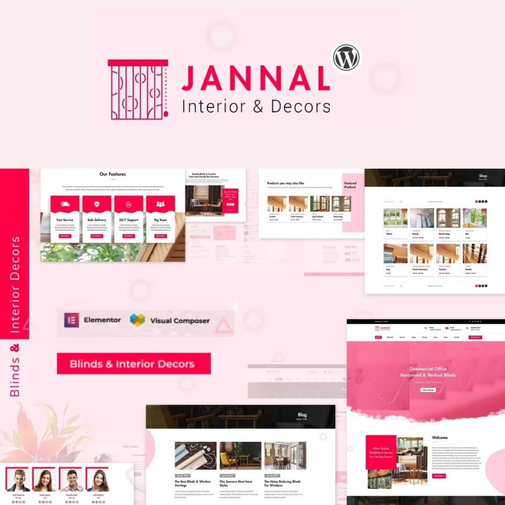 Jannal – Curtains & Doors WordPress Theme