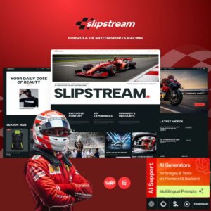 Slipstream – Formula 1 & Motorsports Racing WordPress Theme