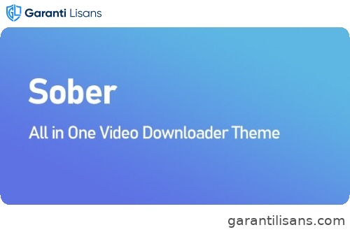 Sober All in One Video Downloader Theme
