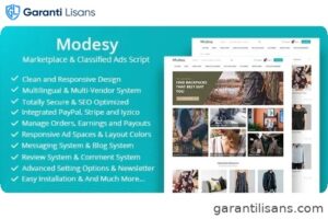 Modesy – Marketplace & Classified Ads Script