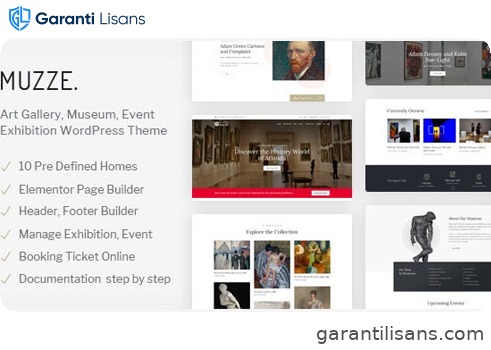 Muzze – Museum Art Gallery Exhibition WordPress Theme