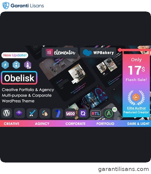 Obelisk – Agency Portfolio & Creative WordPress Theme