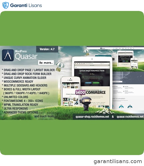 Quasar – WordPress Theme with Animation Builder