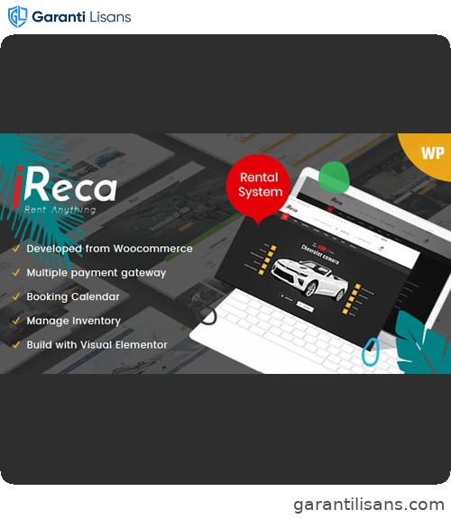 Ireca – Car Rental Boat, Bike, Vehicle, Calendar WordPress Theme