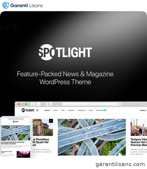 Spotlight – Feature-Packed News & Magazine WordPress Theme