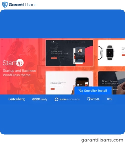 Startup Company – WordPress Theme for Business & Technology