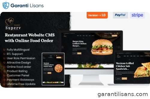 Superv -Restaurant Website CMS & Management System with Food Order