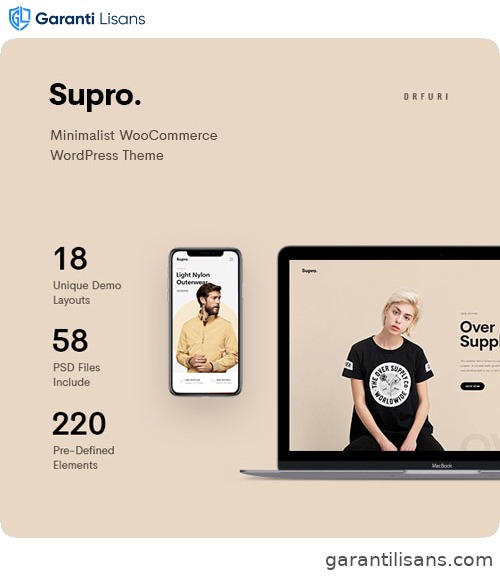 Supro – Minimalist AJAX WooCommerce WordPress Theme