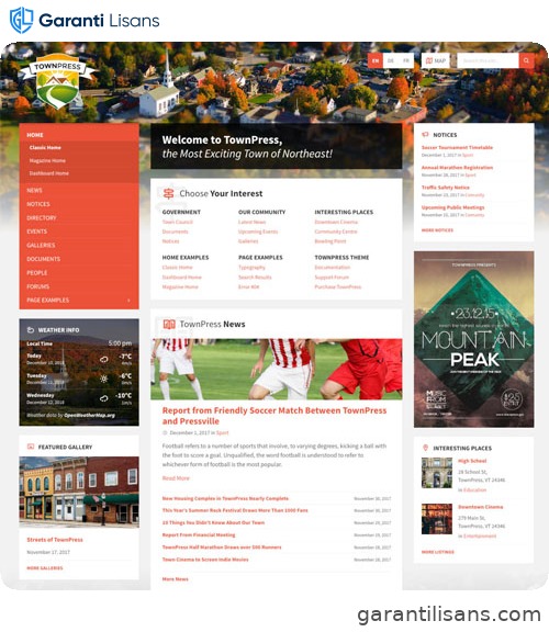 TownPress – Municipality & Town Government WordPress Theme