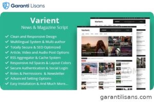 Varient – News & Magazine Script