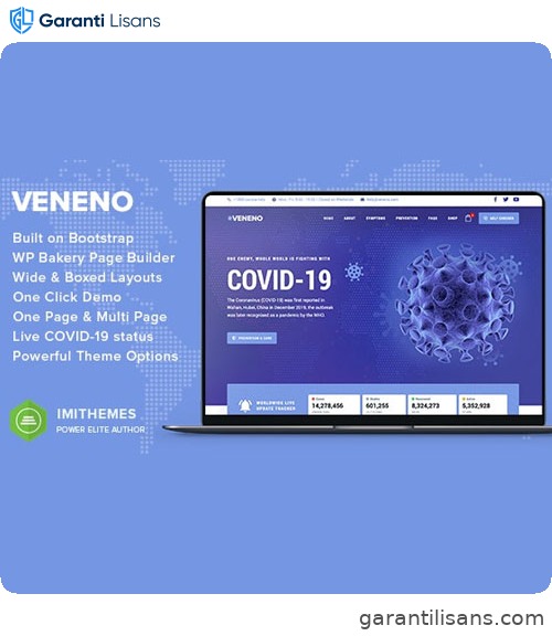 Veneno – Coronavirus Information WordPress Theme