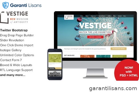 Vestige – Museum Responsive WordPress Theme