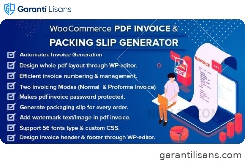 WooCommerce PDF Invoice & Packing Slip with Credit Note