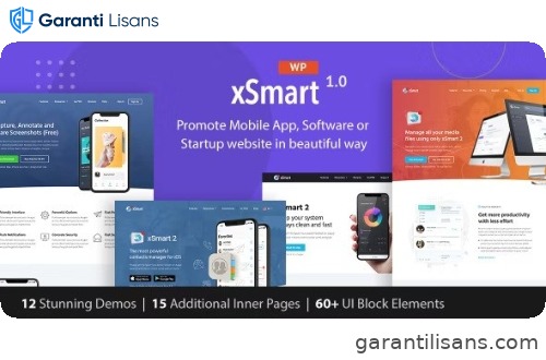 xSmart – App Landing Page WordPress Theme in Tech Presentation, Promo Marketing & Advertising Agency