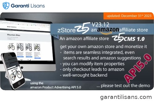 zStore z5 – an amazon affiliate Store – PA API 5.0